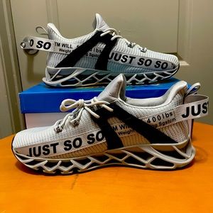 New: Just So So Mens Shoes (Gray/Black) Size 11 Original Box Included